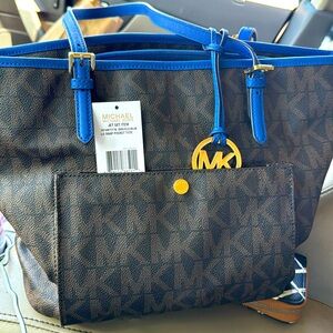 Michael Core brown/blue purse